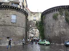 the Porta Capuana of Naples, Italy