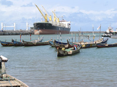le port de Cotonou, Bénin
