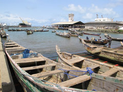 le port de Cotonou, Bénin