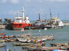 le port de Cotonou, Bénin