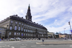 Extérieur du palais de Christiansborg : façade