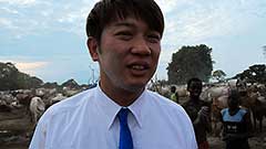 南スーダン：ロケ現場の写真